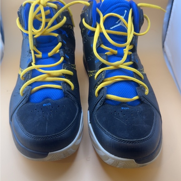 Size 12 mens Jordan High-Top Sneakers - Black and Blue - Picture 4 of 5